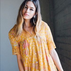 Novella Royale cedar dress saffron size M